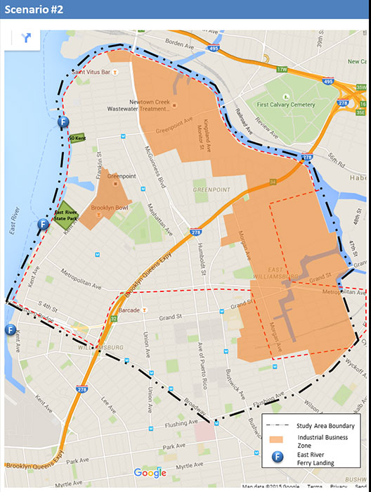Map of North Williamsburg Transportation Study