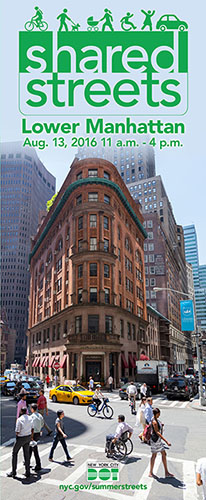Shared Streets Poster Lower Manhattan