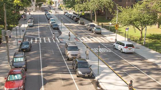 Gold Street, between Sands and York Streets: AFTER Safety Improvements