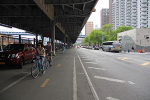Before photo of Safety Medians on South Street