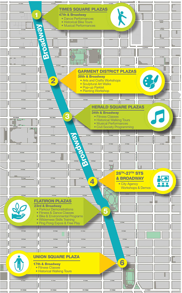 Car Free Earth Day Map 2017