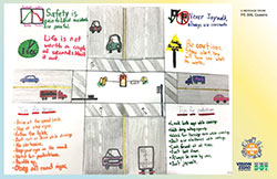 2nd place student drawing from PS 306, Queens