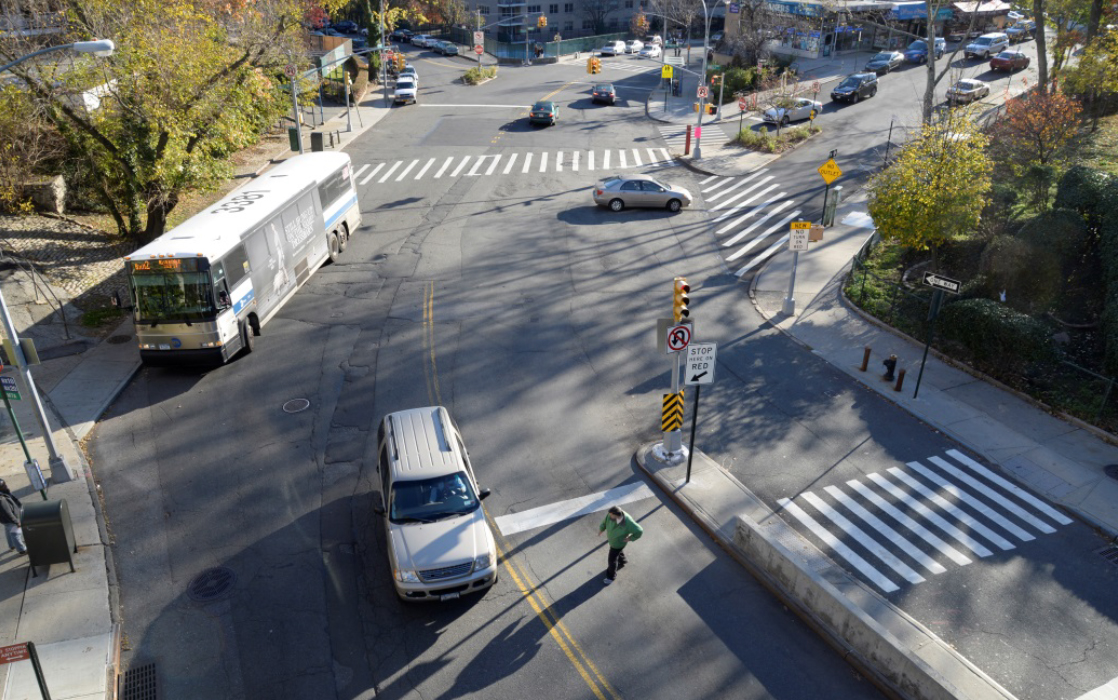 Before photo number 1 of the Kappock Street safety improvement project