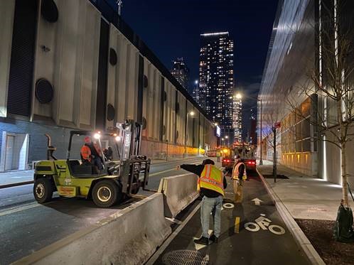 DOT Press Releases DOT Begins Work To Harden Protected Bike