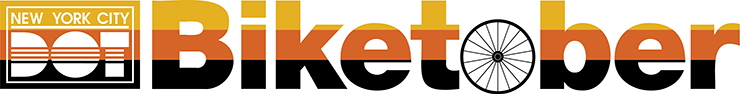 NYC D O T and Biketober logo