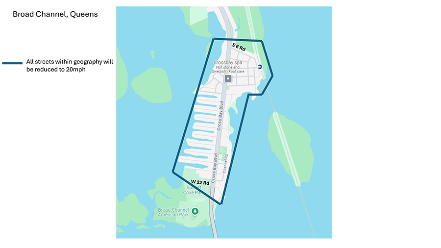 Map of Broad Channel, in Queens.