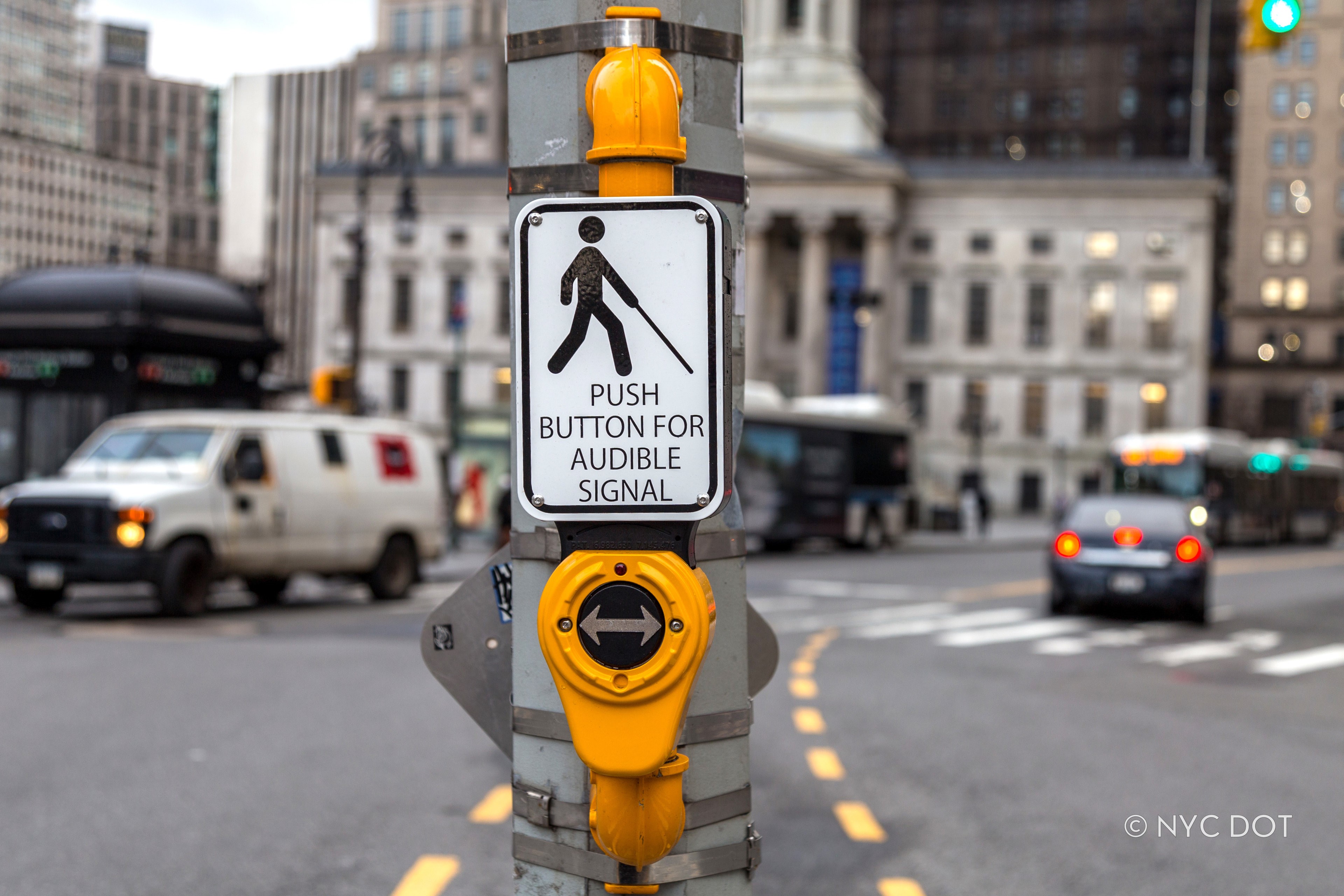 Accessible Pedestrian Signal (APS) Installed at Court Street in Brooklyn