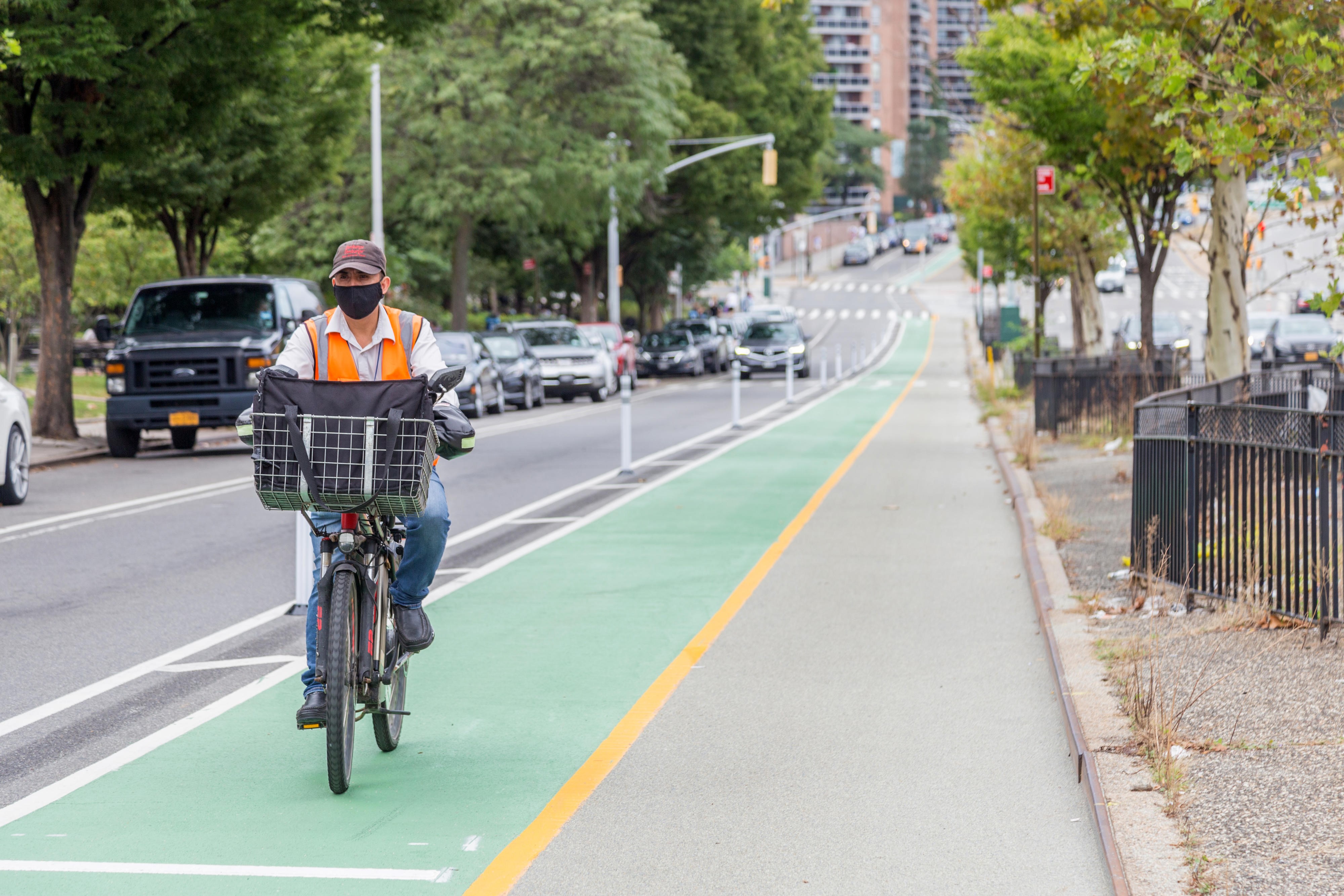 Photo of the redesigned Queens Boulevard 