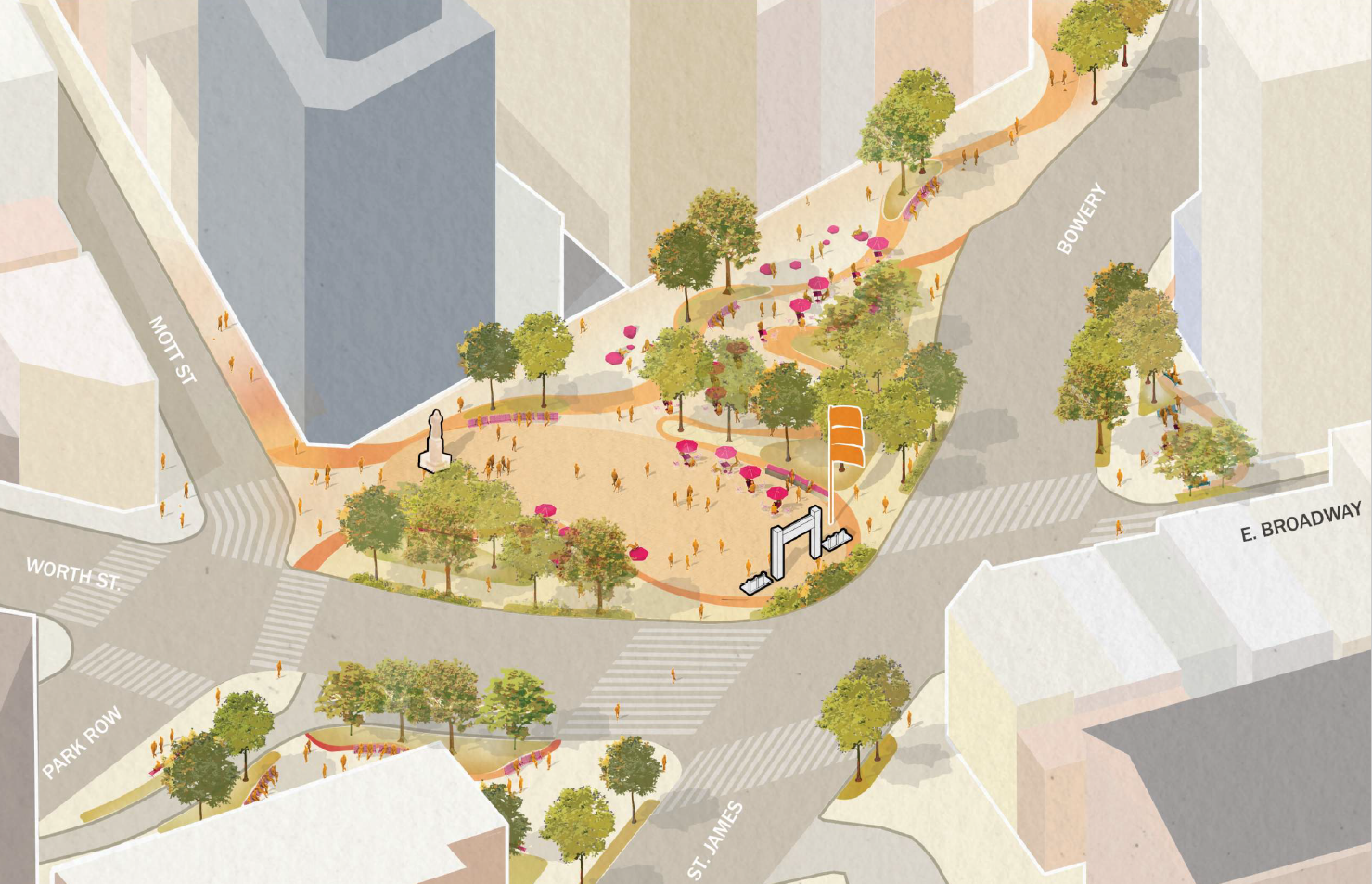 City Unveils Design Concepts for Reimagined Chatham Square With More Pedestrian Space, Simplified Intersection – NYC.gov