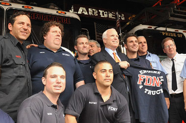 Senator John McCain Visits Engine 54/Ladder 4