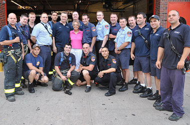 Firefighters Reunite with Woman They Saved from Fire