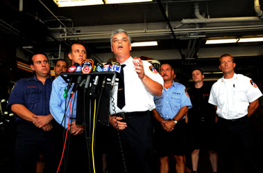 Firefighters Rescue Girl Who Fell 15 Stories 
