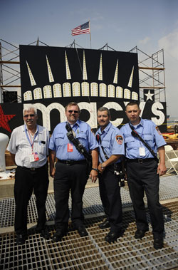 Members of the FDNY's Blasting Unit. (L to R) Chief Inspector Jim Lauer, Deputy Chief Inspector Chuck Holzinger, Supervising Inspector Luis Romero and Supervising Inspector Andrew Dushynsky.