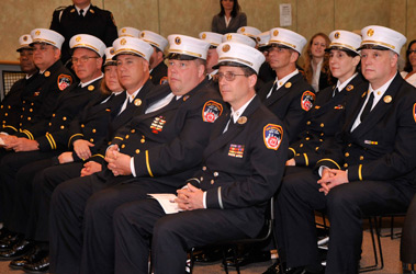 Sixteen FDNY chiefs graduated from FOMI on May 1.
