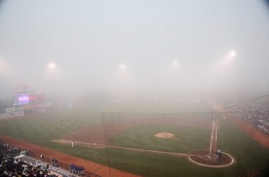 FDNY Night at Keyspan Park was cut short when the Cyclones game was called due to fog.