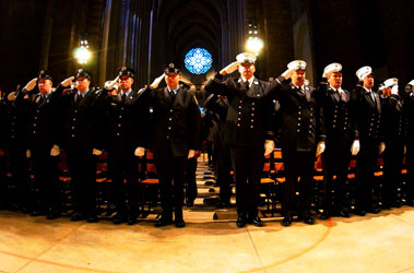 Thousands of members attended the 102nd annual FDNY Memorial Day ceremony at St. John the Devine Cathedral in Manhattan.