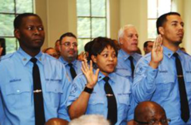 Thirty-five fire protection inspectors graduated during a ceremony that honored the work of the Department's Fire Protection Unit.
