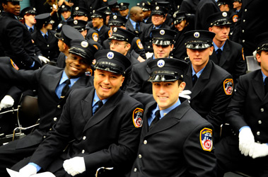 The new members will be assigned to units throughout the city.