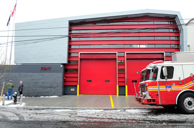 The new quarters of Rescue 3 in the Bronx.