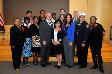The Quality of Work Life Committee with Fire Commissioner Salvatore Cassano