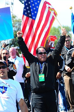 Team USA enters the opening ceremony for the WPFG.