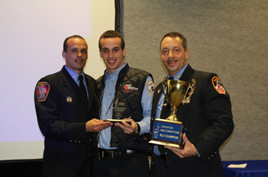 (L to R) EMT Joe Fortis, Sr., EMT Joe Fortis, Jr., and EMT Gilbert Ramos.