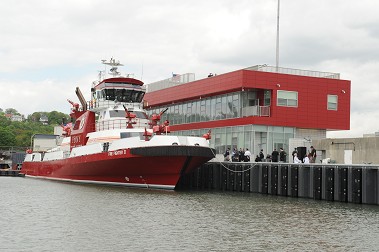 The new quarters of Marine 9 on Staten Island