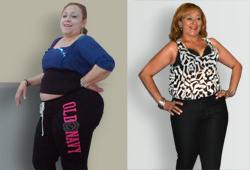 Lucrecia Peña before and after