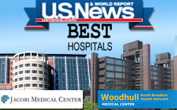 Jacobi Medical Center and Woodhull Medical and Mental Health Center made the top regional rankings in the annual Best Hospitals rankings by U.S. News & World Report