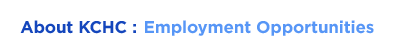 Employment Opportunities