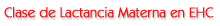 Clase de Lactancia Materna en EHC