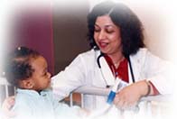 Doctora con una paciente
