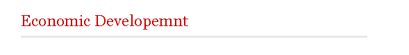 Economic Development