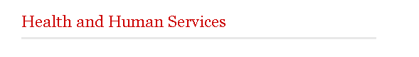 Health and Human Services
