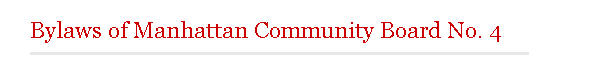 CB4 Bylaws