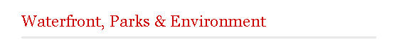 Waterfront Parks Environment