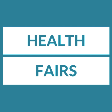 Text: Health Fairs