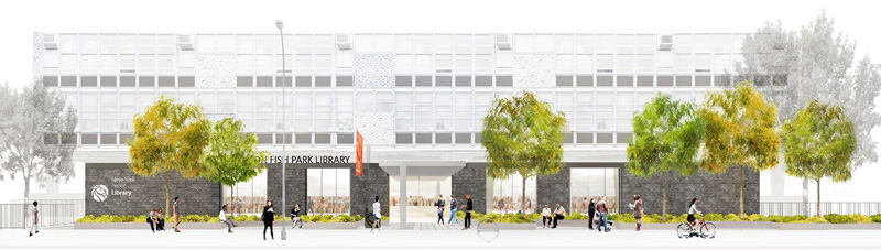 Hamilton Fish Park Library rendering 