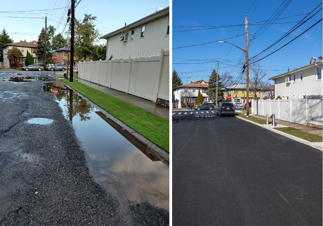 street before and after
