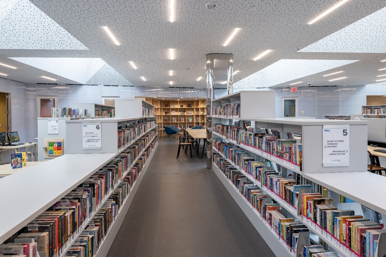 inside the new library