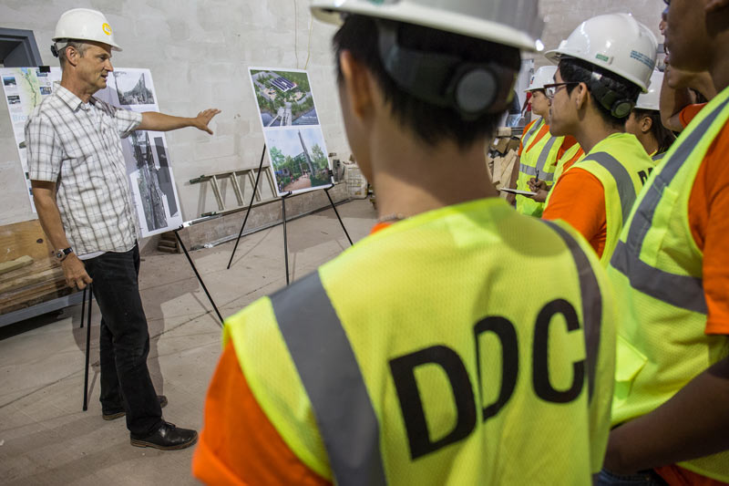 DDC summer interns with architect gregory kiss