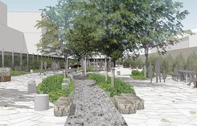 Rendering of the Waterfront Nature Walk in Brooklyn