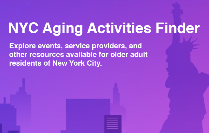 Image of NYC Aging’s new Activities Finder
                                           
