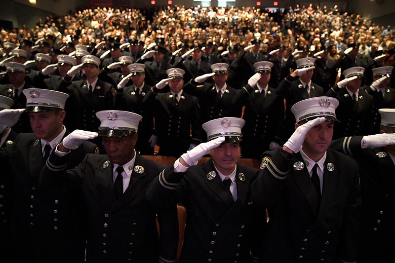 FDNY Promotion Ceremony for 80 Fire Officers