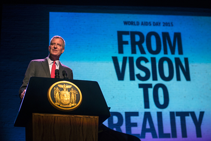 On World Aids Day, Mayor de Blasio Announces NYC Commitment to End the Epidemic