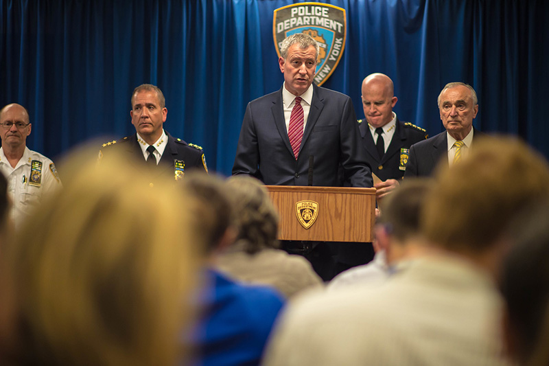 Mayor de Blasio and Police Commissioner Bratton Launch "Summer All Out" Initiative