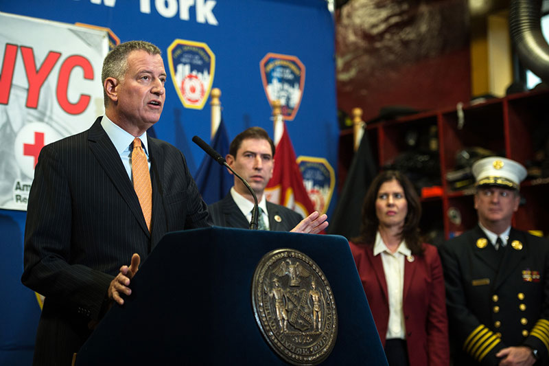 Mayor de Blasio Announces Launch of Home Fire Safety Program #GetAlarmedNYC