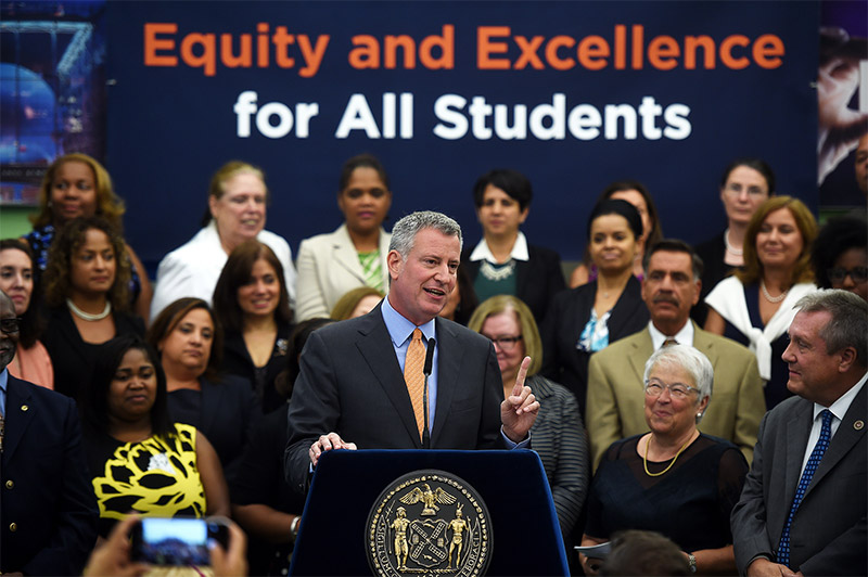 Mayor de Blasio and Chancellor Fariña Champion Significant Citywide Gains for NYC Students