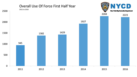 Overall Use of Force First Half Year