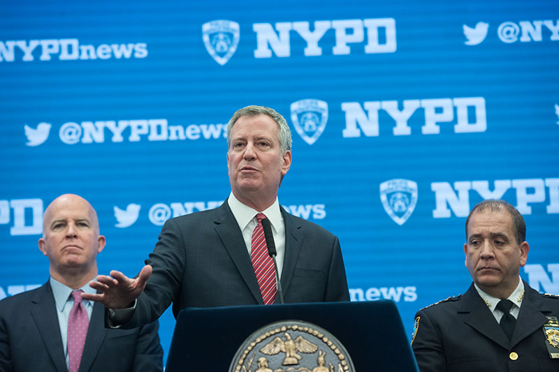 Mayor de Blasio, Police Commissioner O'Neill Discuss Safety and Security Preparedness for New Year's